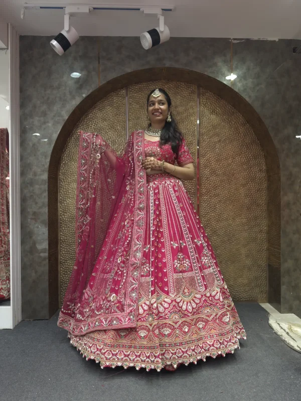 Latest Bridal Lehenga With Handwork